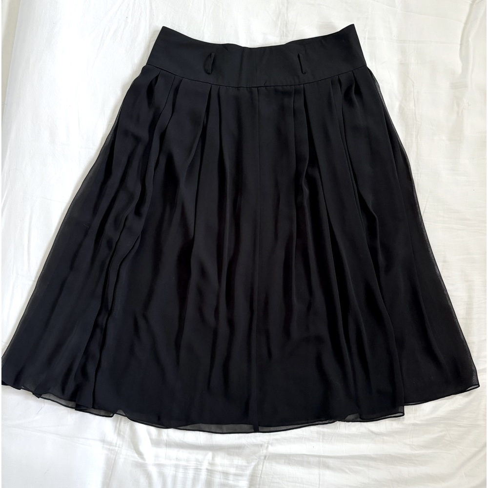Vince Camuto Plus Chiffon Pleated Skirt